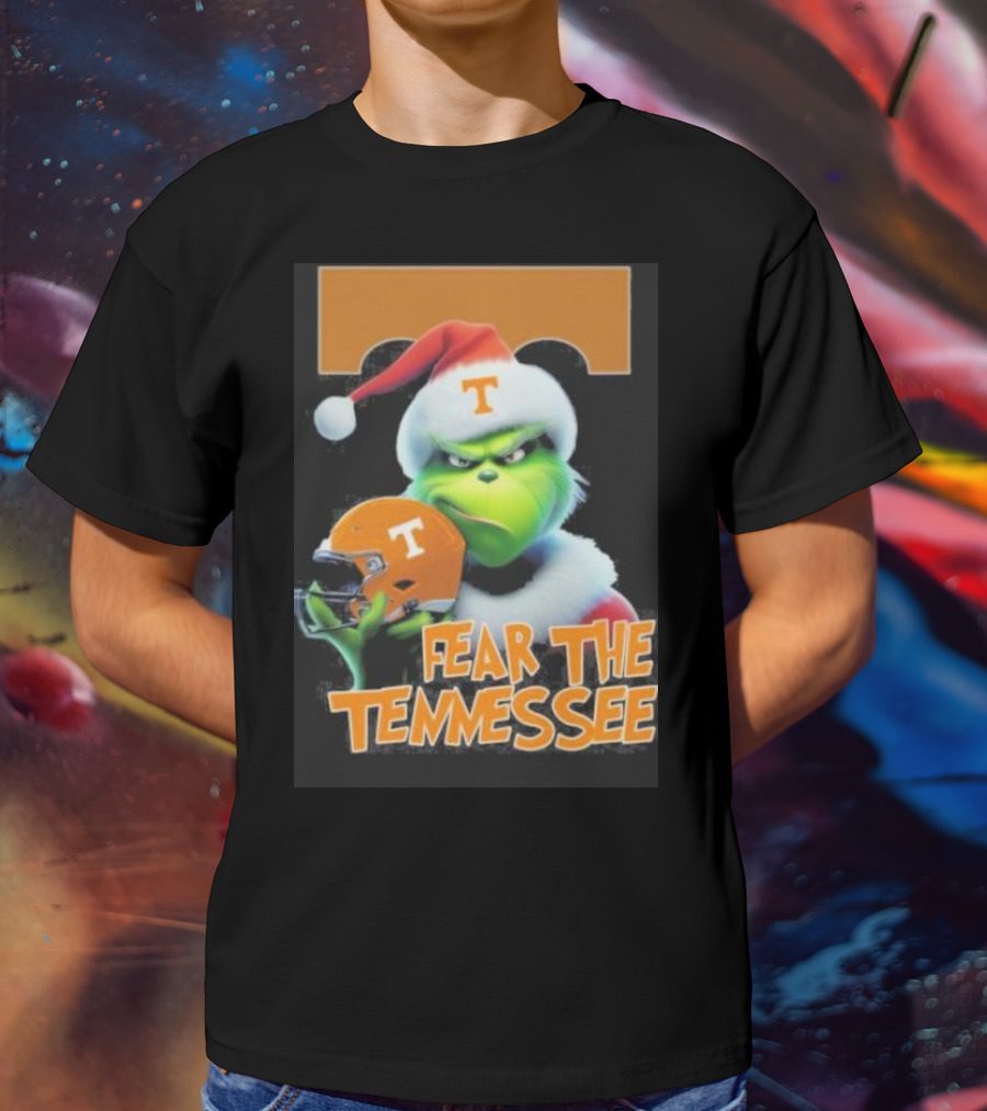 Grinch Fear The Tennessee Volunteers Christmas T-Shirt
