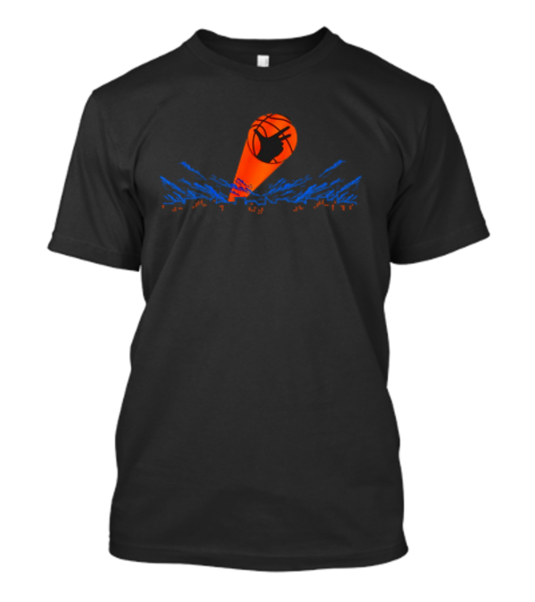 New York Knicks Basketball Spotlight Cityscape T-Shirt