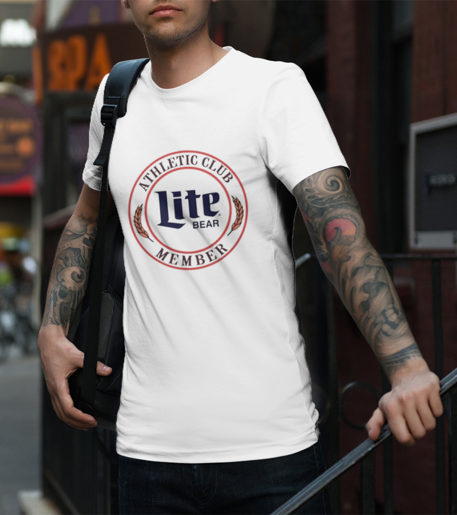 Athletic Club Lite Beer Bear Member T-Shirt