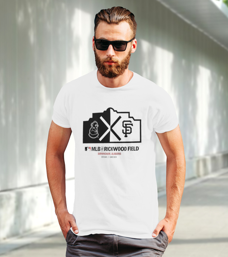 San Francisco Giants MLB Rickwood Field Birmingham Alabama June T-Shirt