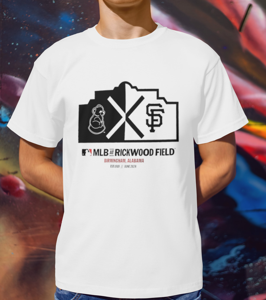 San Francisco Giants MLB Rickwood Field Birmingham Alabama June T-Shirt
