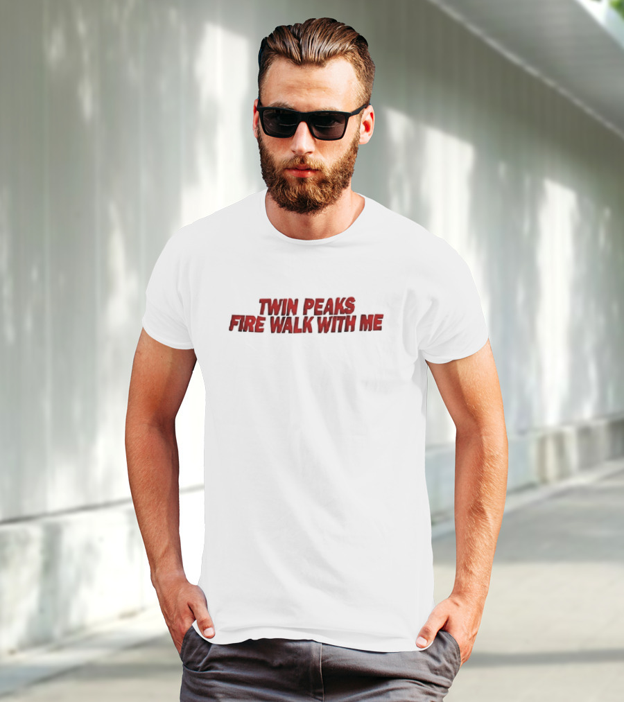 Twin Peaks Fire Walk With Me Text Red T-Shirt