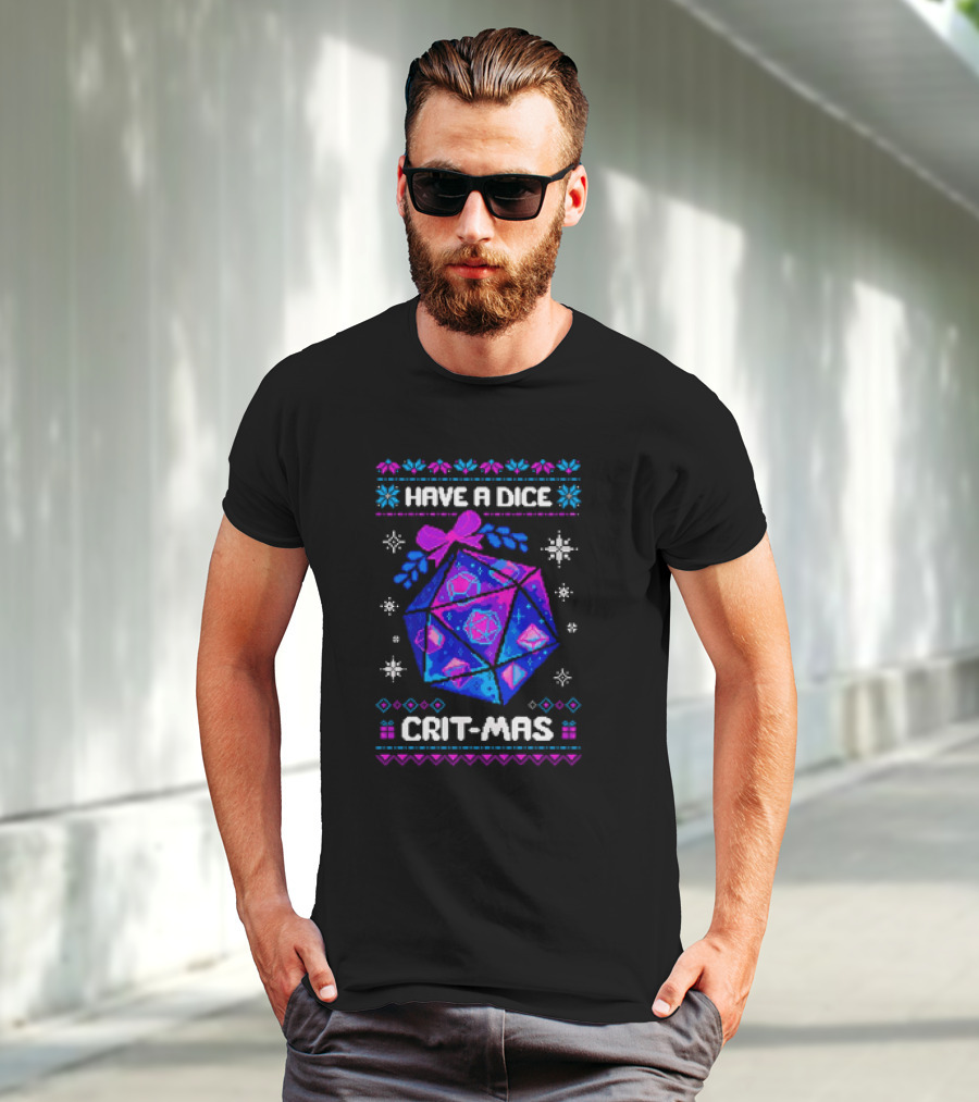 Have A Dice Crit-Mas Christmas D20 T-Shirt