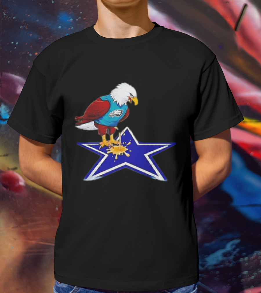 Philadelphia Eagles Peeing On Dallas Cowboys Star T-Shirt