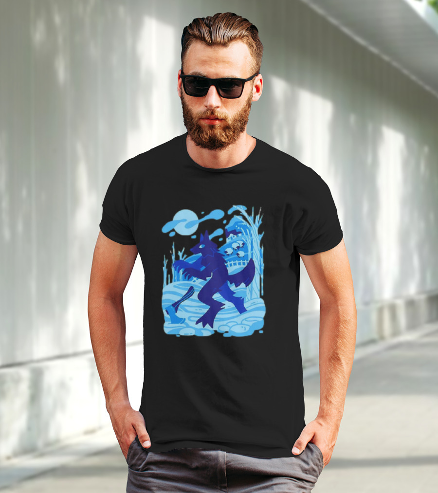 Werewolf Under The Winter Moon T-Shirt