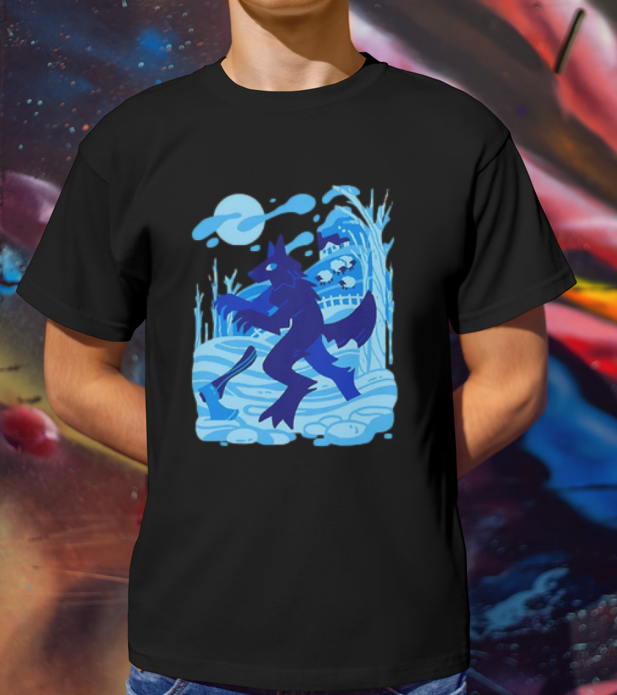 Werewolf Under The Winter Moon T-Shirt
