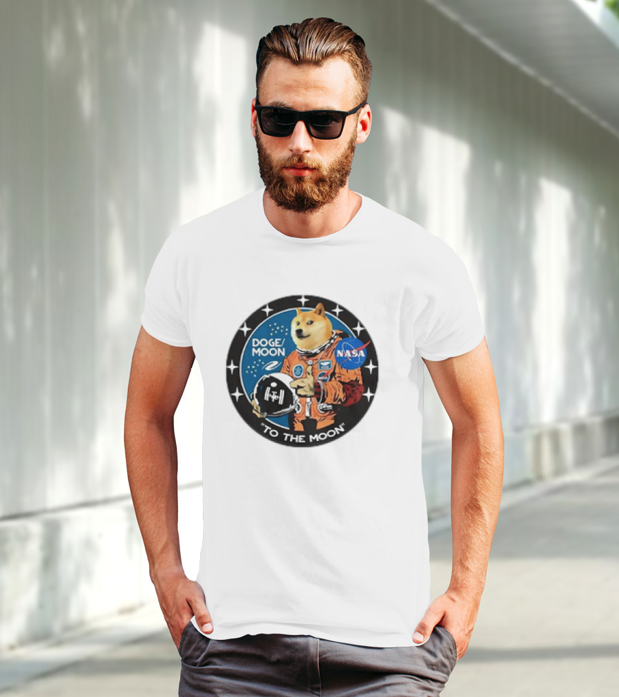 DOGE Moon NASA Astronaut Dogecoin To The Moon T-Shirt