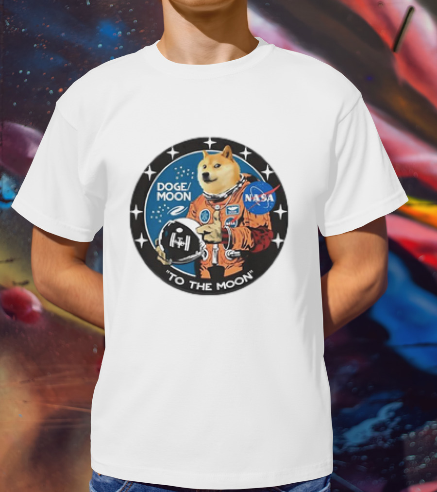 DOGE Moon NASA Astronaut Dogecoin To The Moon T-Shirt