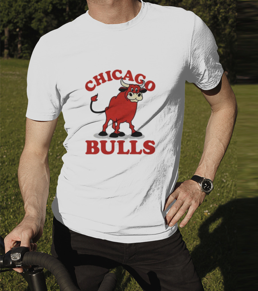 Retro Vintage Chicago Bulls Classic Iconic Bull Image T-Shirt
