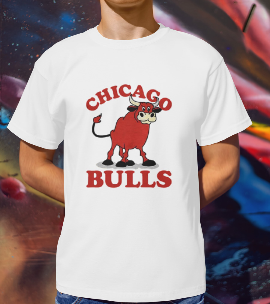 Retro Vintage Chicago Bulls Classic Iconic Bull Image T-Shirt
