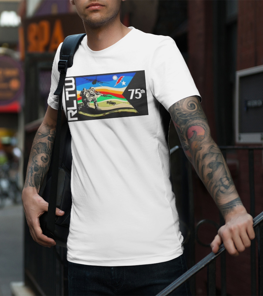 RLTW RGR Violence Guidon 75th Airborne Soldier Tactical Ops T-Shirt