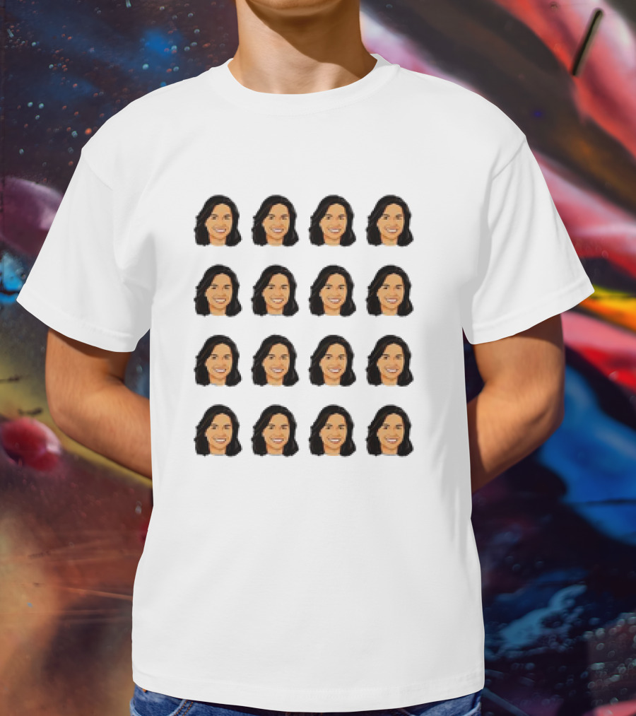 Tulsi Gabbard 16 Identical Smiling Faces T-Shirt