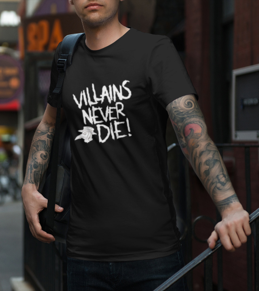 Villains Never Die Plague Doctor Mask T-Shirt