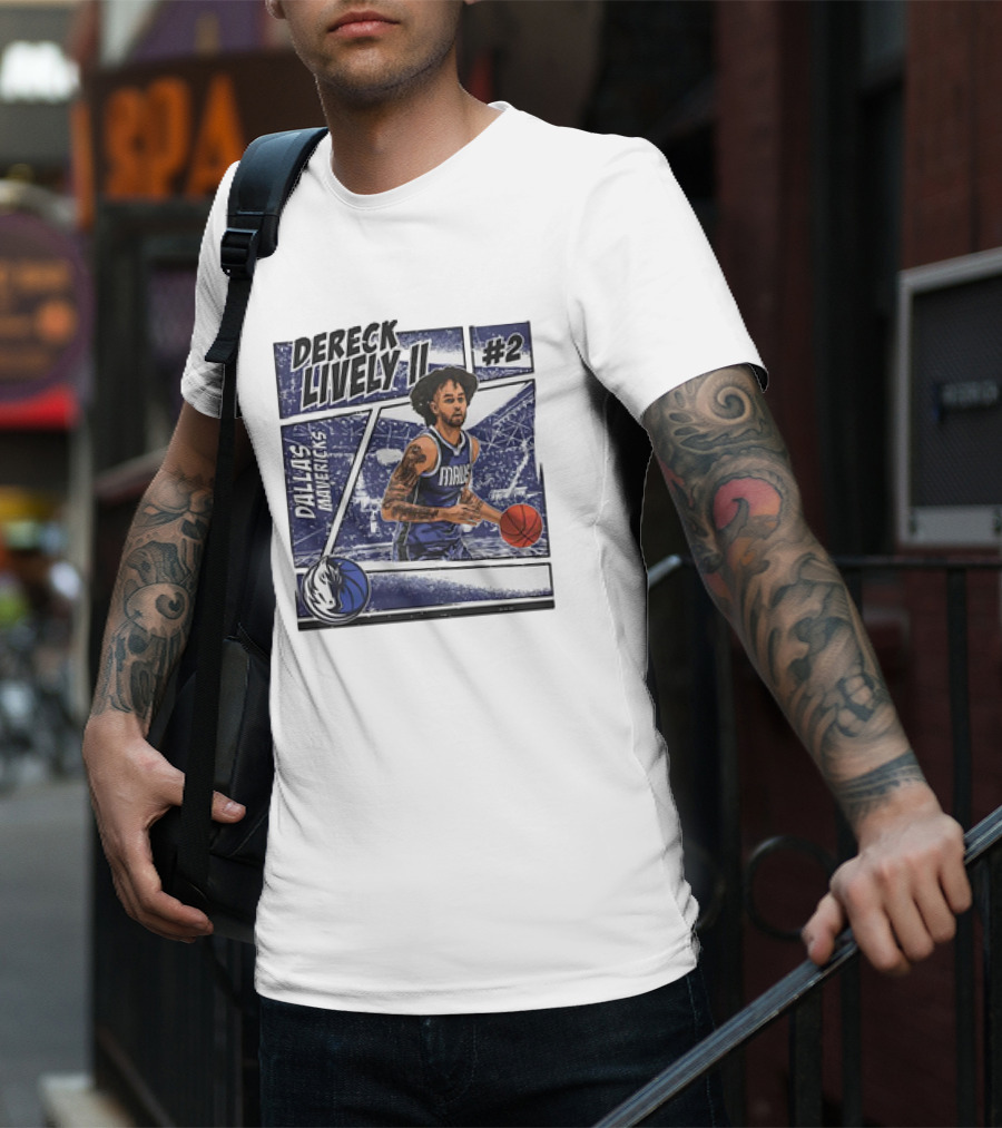 Dereck Lively II Dallas Mavericks #2 Comic T-Shirt