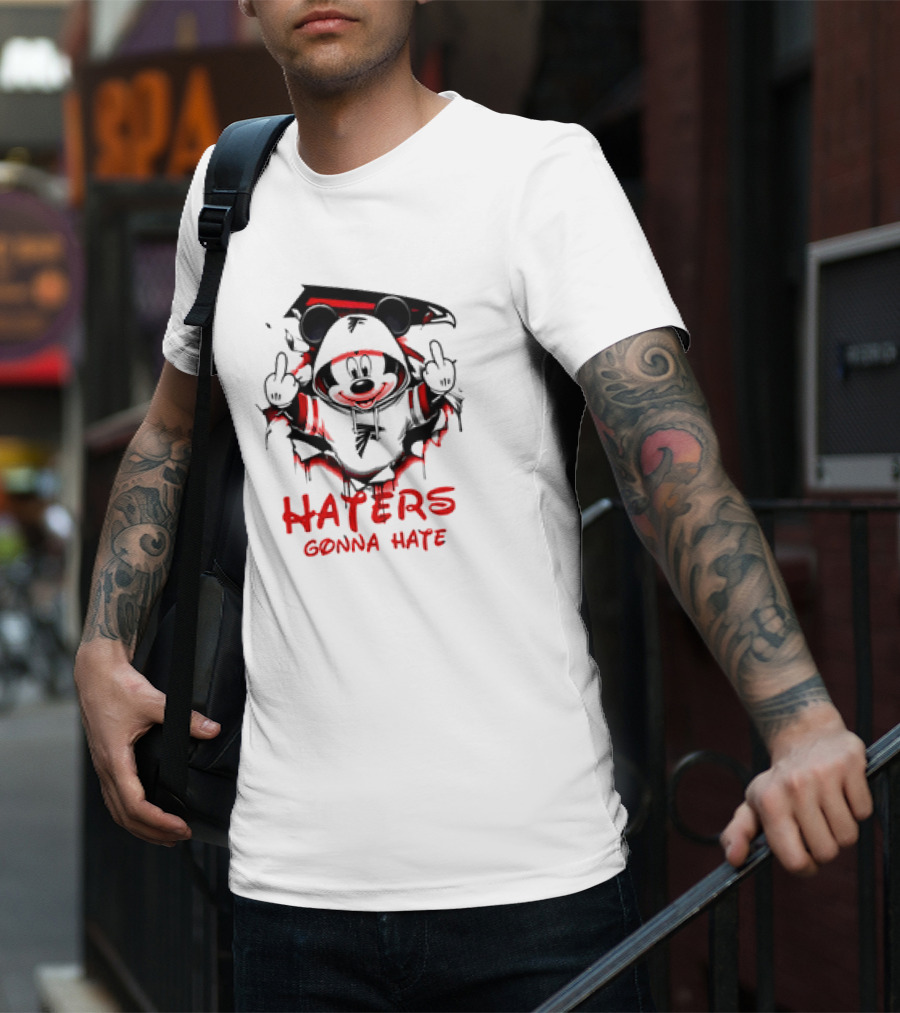 Atlanta Falcons Mickey Mouse Haters Gonna Hate T-Shirt