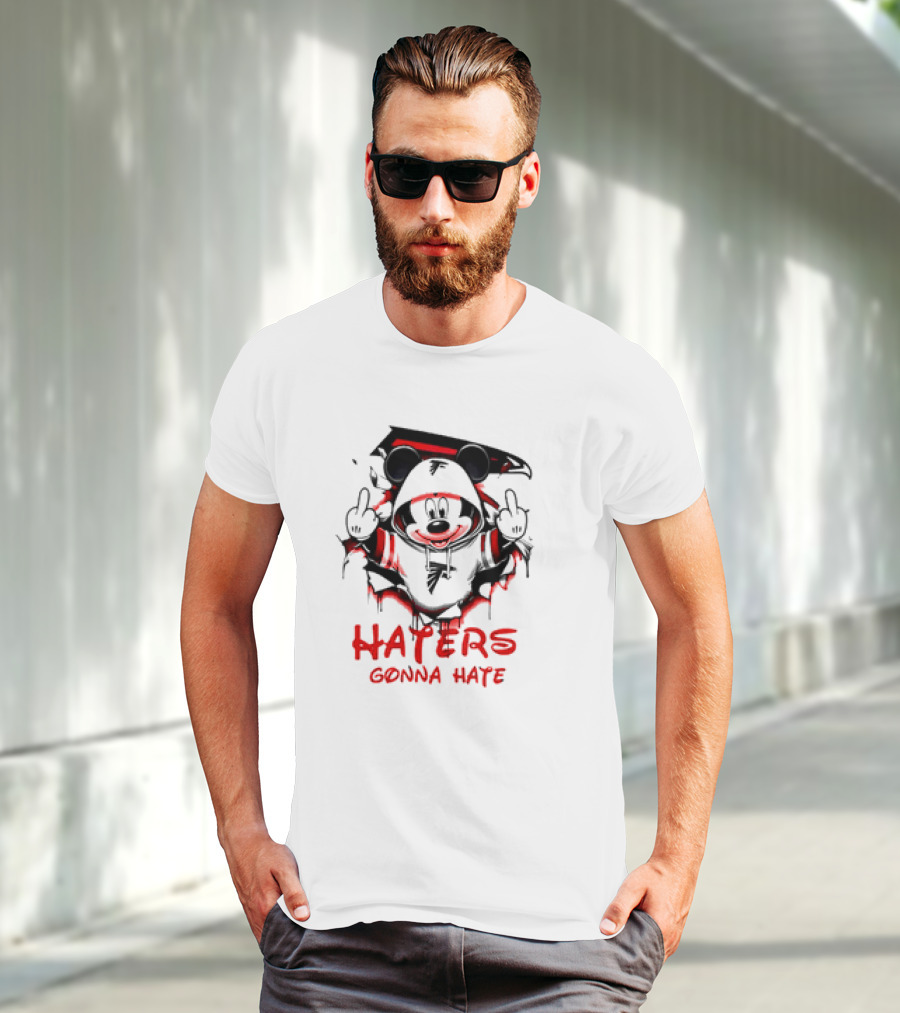 Atlanta Falcons Mickey Mouse Haters Gonna Hate T-Shirt