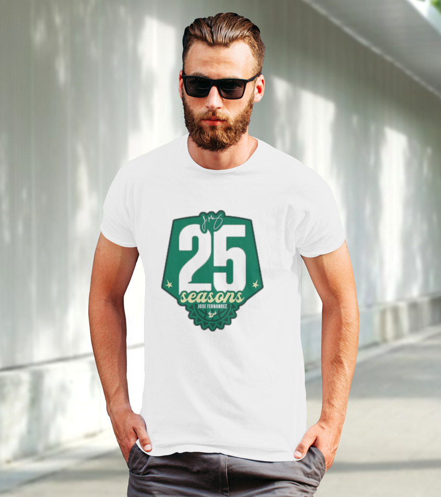 USF Women's Basketball 25 Seasons Jose Fernandez T-Shirt