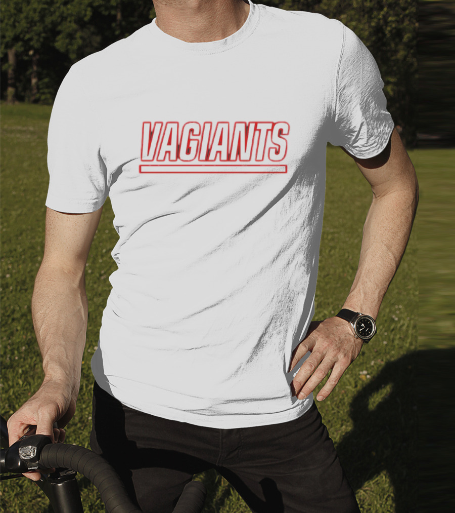 New York Vagiants Bold Red Lettering T-Shirt