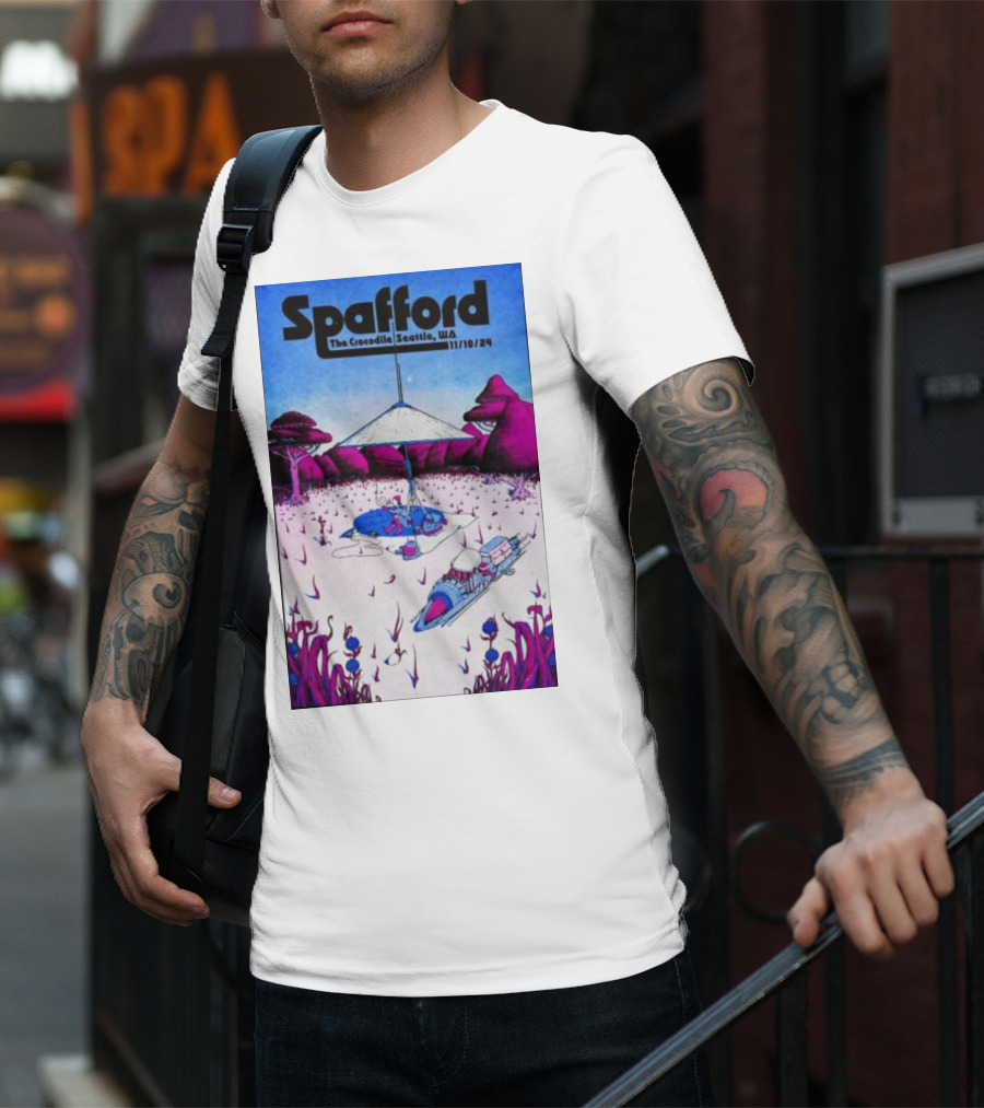 Spafford Live At The Crocodile Seattle 11/10/24 Vintage Sci-Fi Scene T-Shirt