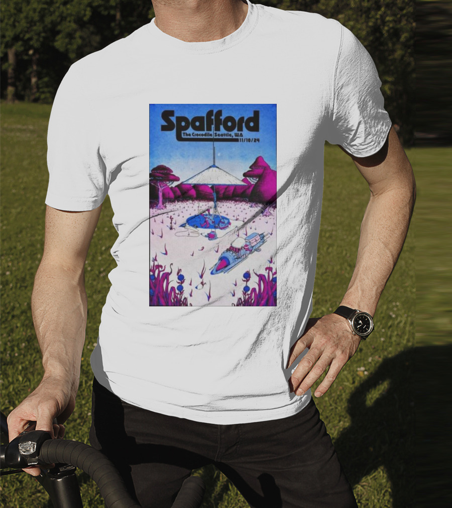 Spafford Live At The Crocodile Seattle 11/10/24 Vintage Sci-Fi Scene T-Shirt