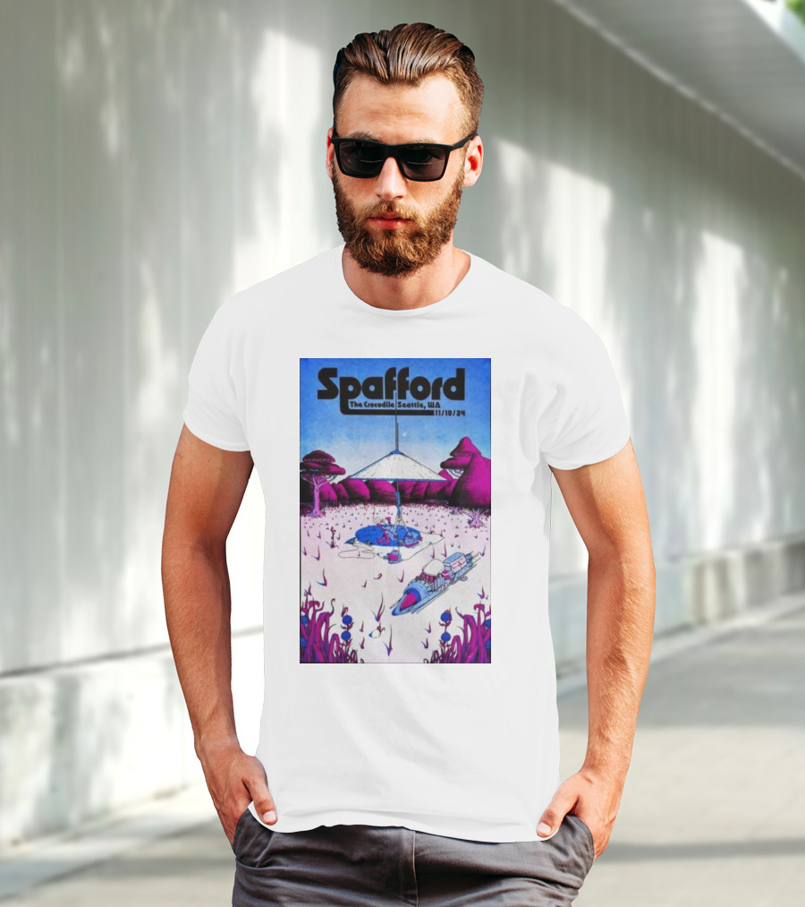 Spafford Live At The Crocodile Seattle 11/10/24 Vintage Sci-Fi Scene T-Shirt