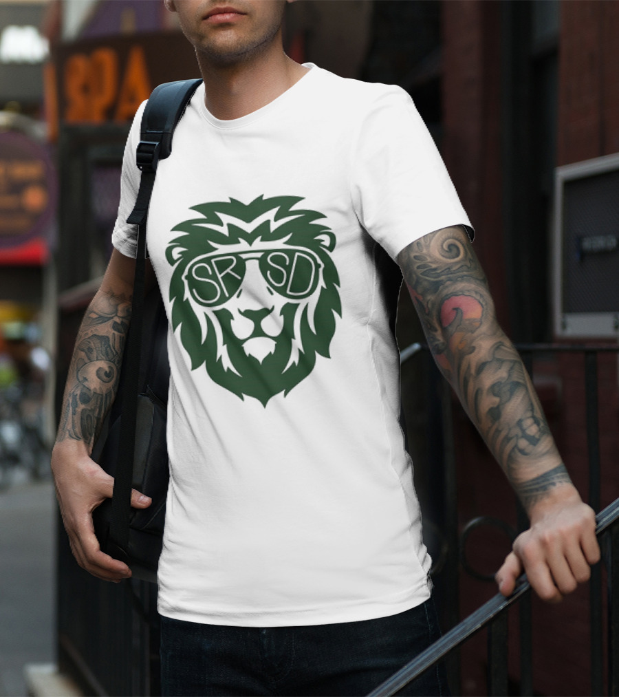 SRSD St. Rita Lion Mascot In Sunglasses T-Shirt