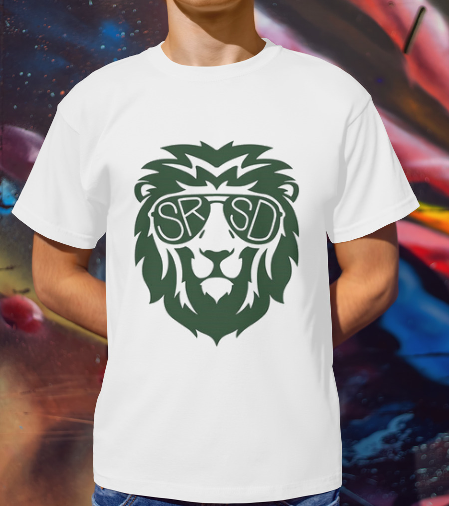 SRSD St. Rita Lion Mascot In Sunglasses T-Shirt