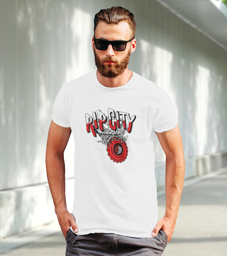 Rip City Portland Trail Blazers Basketball Netball T-Shirt
