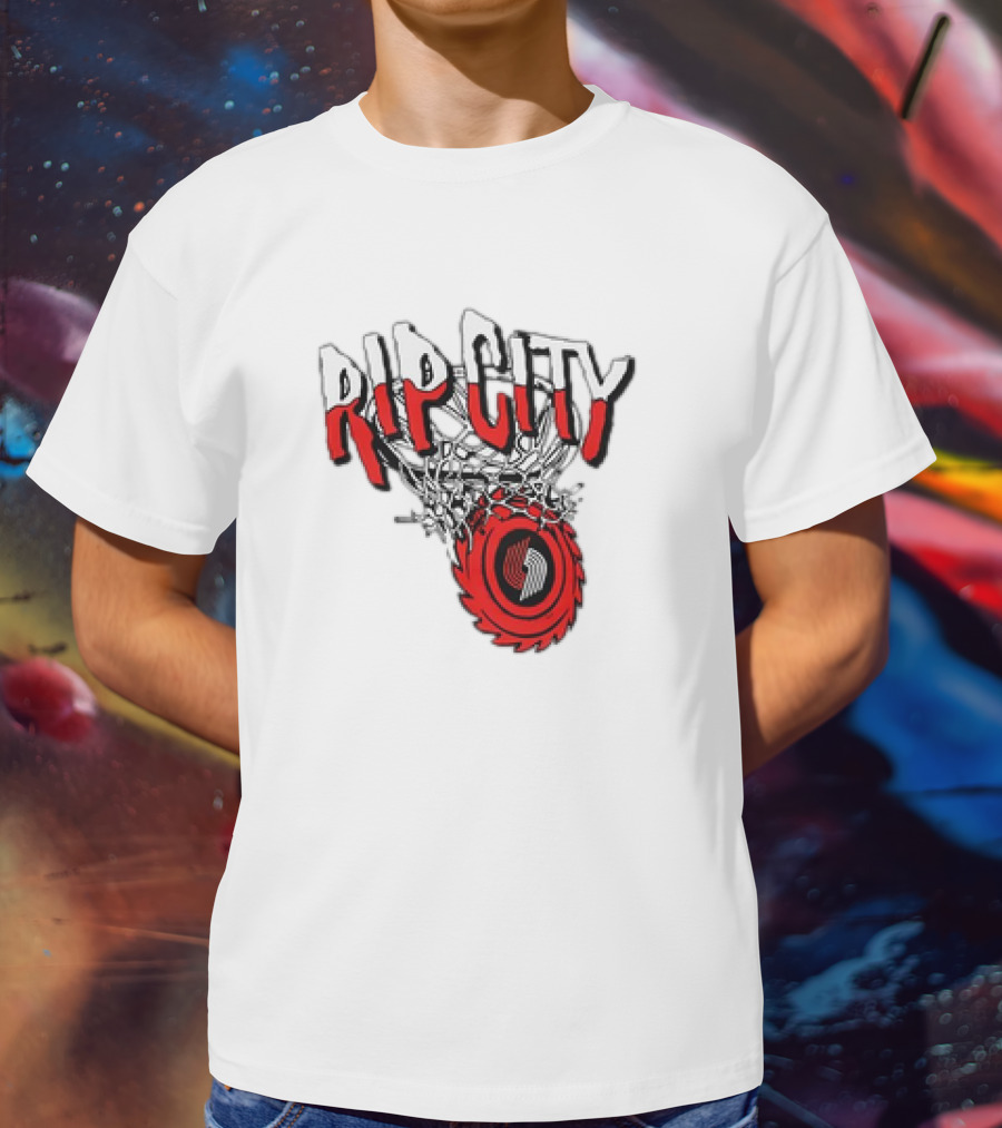 Rip City Portland Trail Blazers Basketball Netball T-Shirt