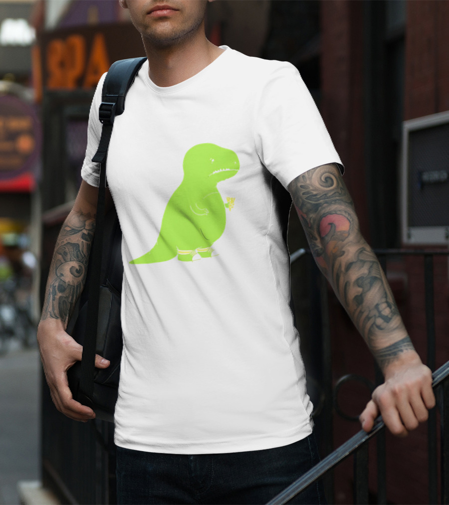 T-rex Struggles With An Ice Cream Cone Darn Silly Dinosaur Problem T-Shirt
