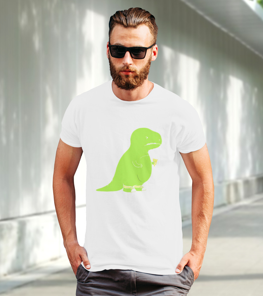 T-rex Struggles With An Ice Cream Cone Darn Silly Dinosaur Problem T-Shirt