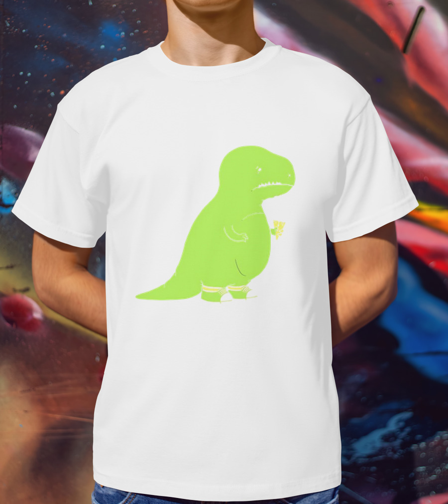 T-rex Struggles With An Ice Cream Cone Darn Silly Dinosaur Problem T-Shirt