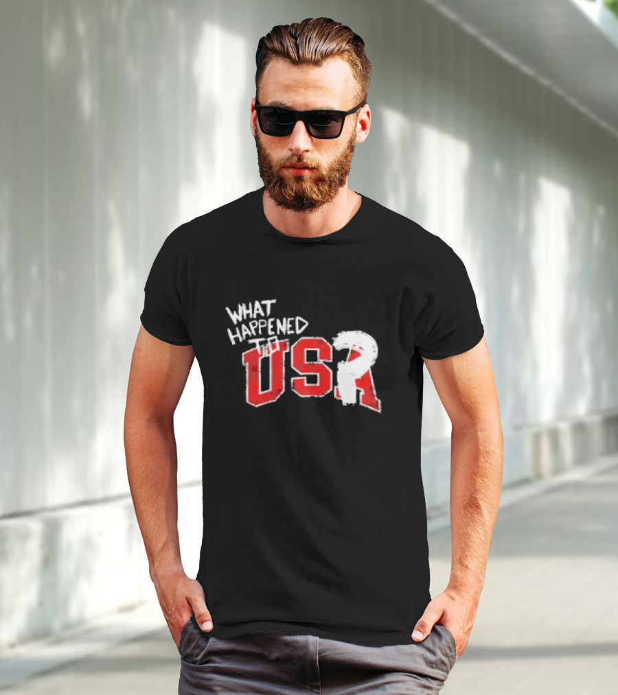 What Happened To USA Red Lettering T-Shirt
