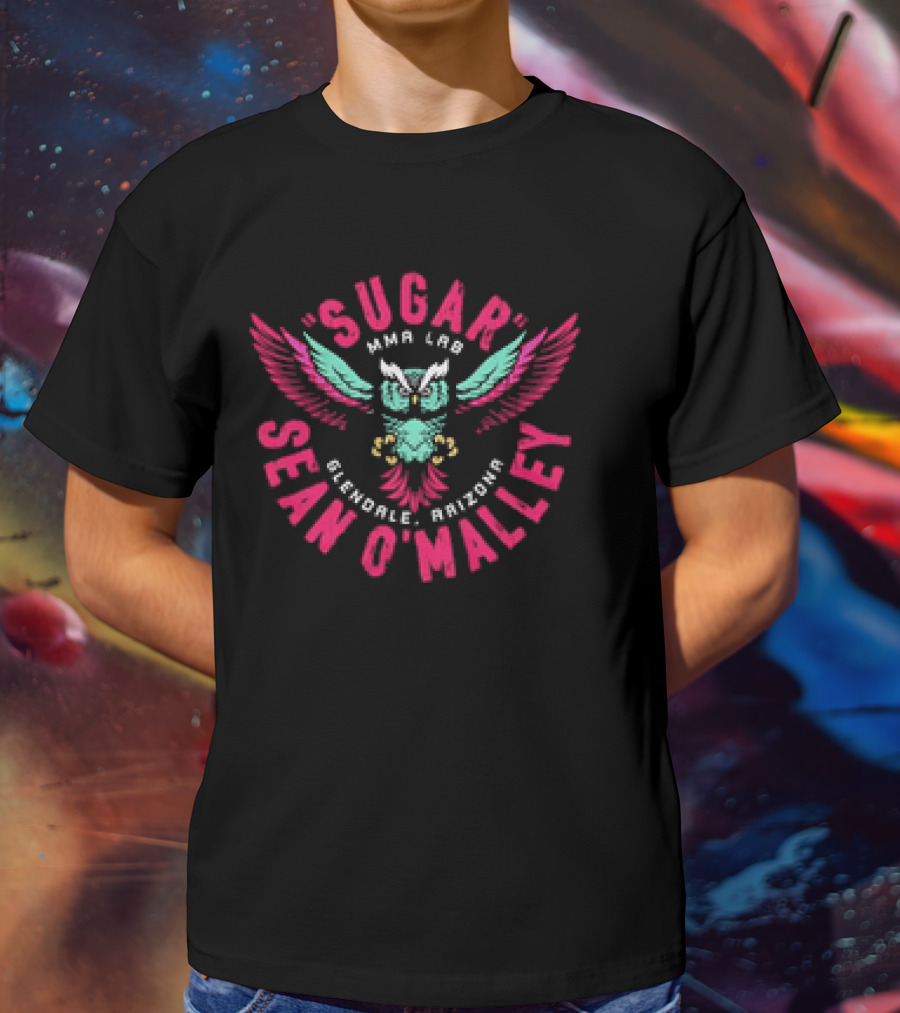 Sugar Sean O'Malley MMA Lab Glendale Arizona Owl Retro T-Shirt