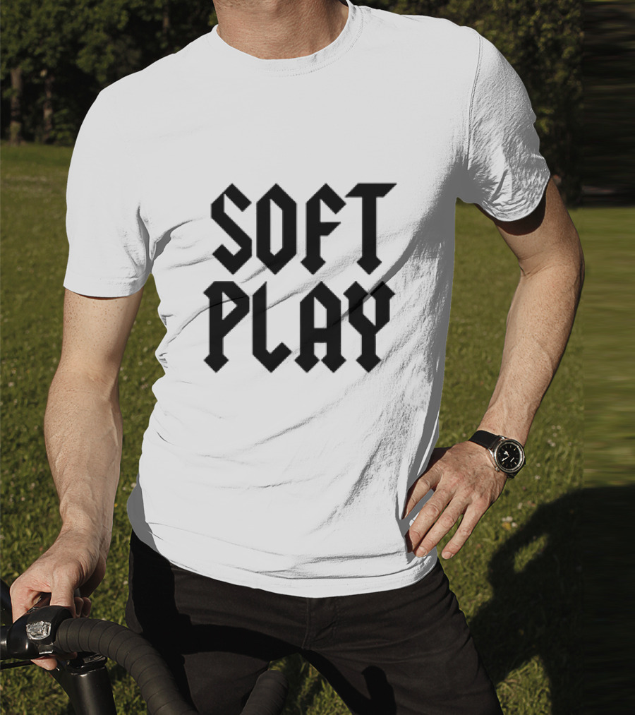 Soft Play Retro Gothic Text T-Shirt