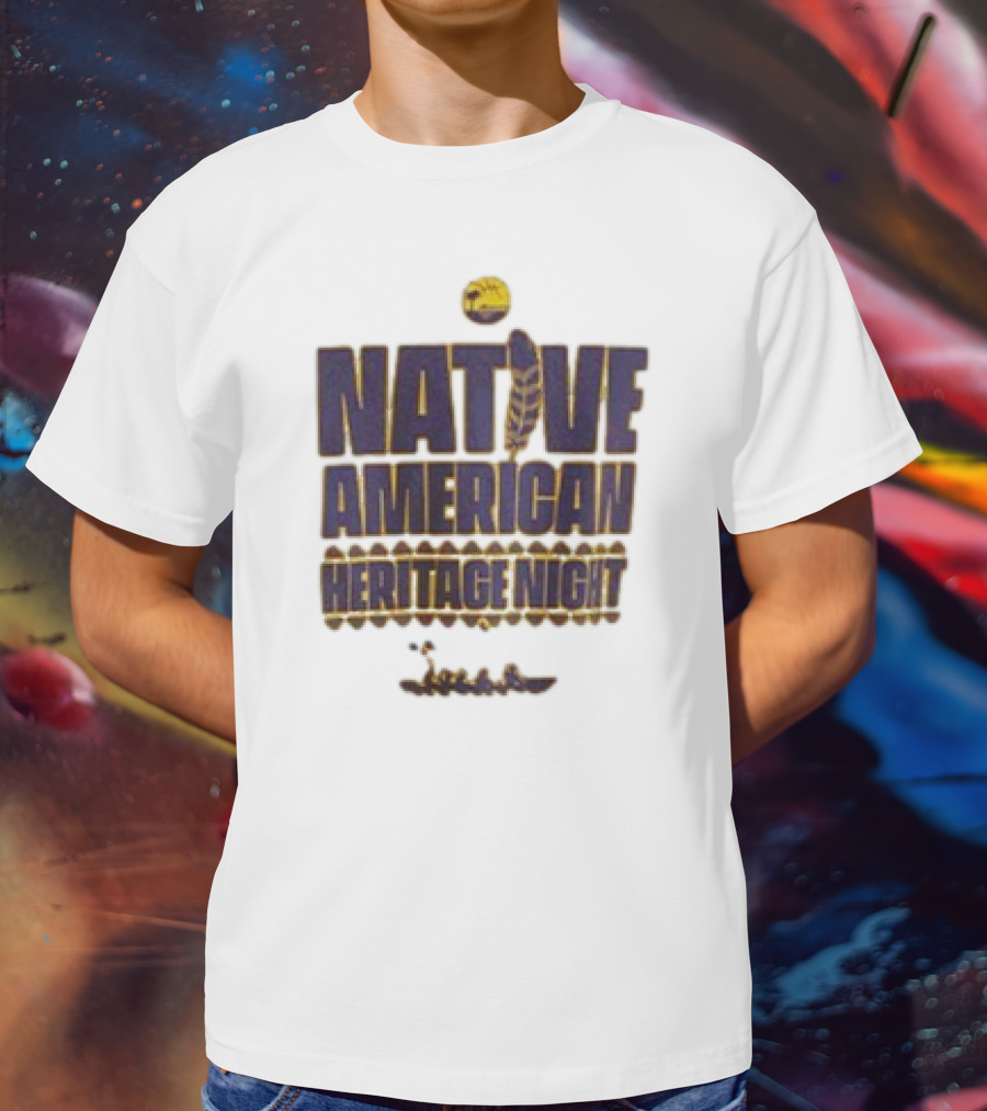 South Bay Lakers Native American Heritage Night Basketball Feather T-Shirt