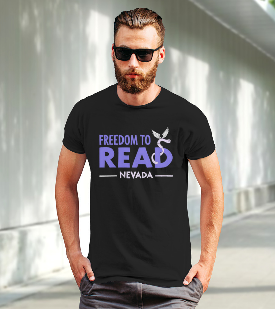 Freedom To Read Nevada Serpent With Wings T-Shirt