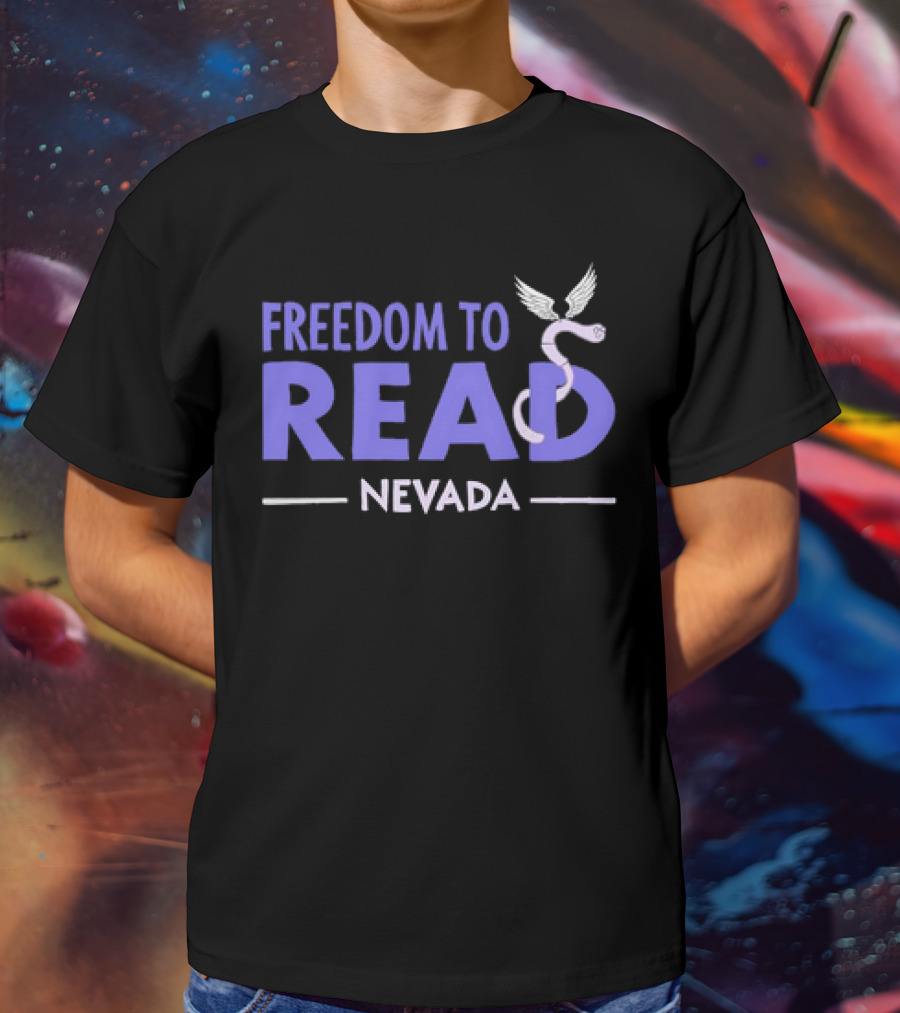 Freedom To Read Nevada Serpent With Wings T-Shirt