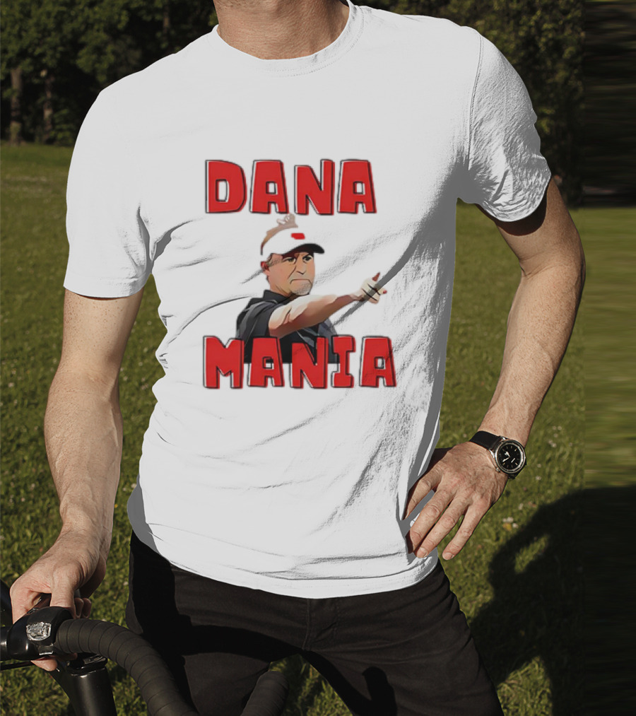 Dana Mania Nebraska Cornhusker Enthusiasm Pointing T-Shirt