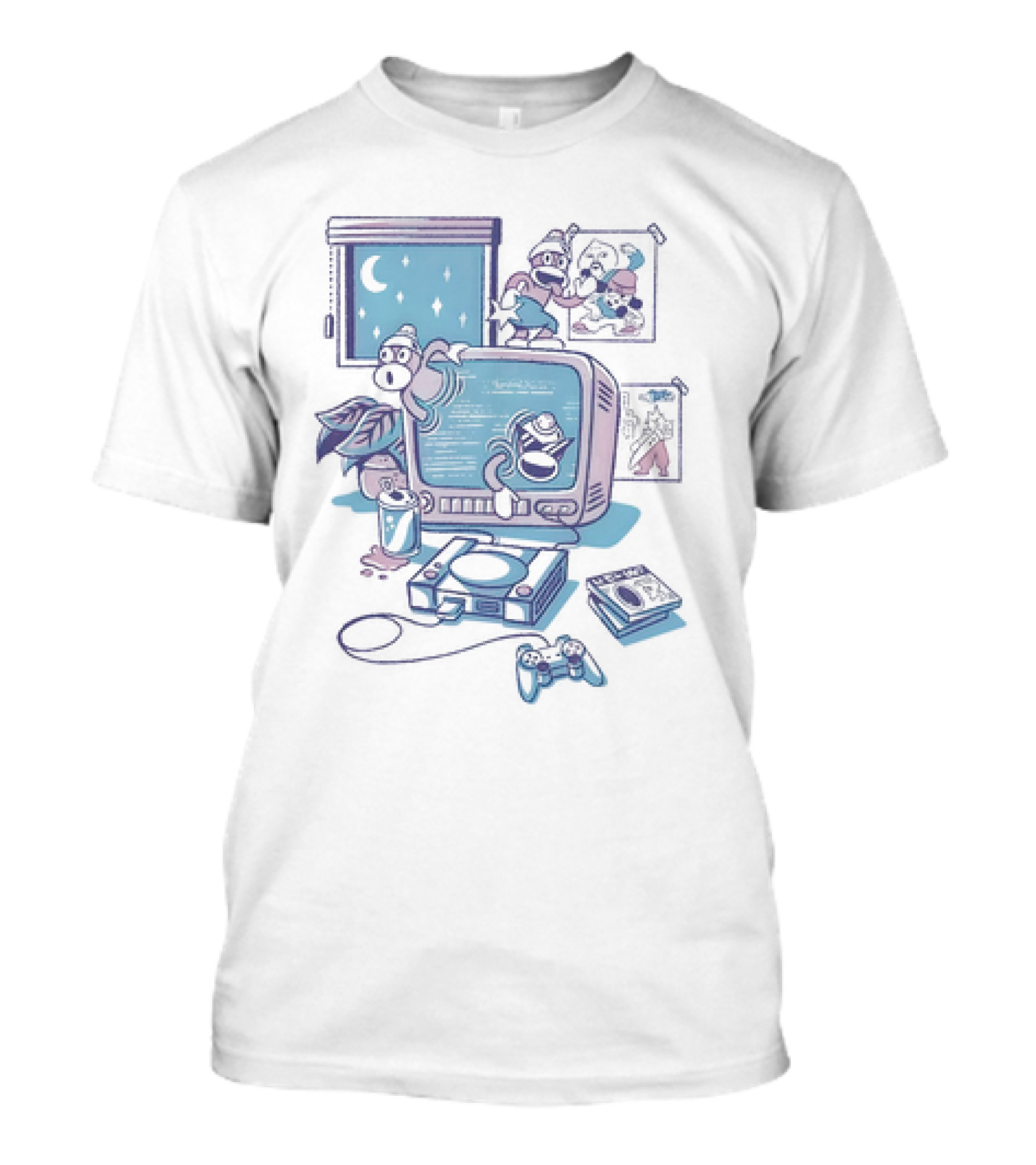 Ape Escape Carefree Days Retro Gaming Vibe Nights T-Shirt