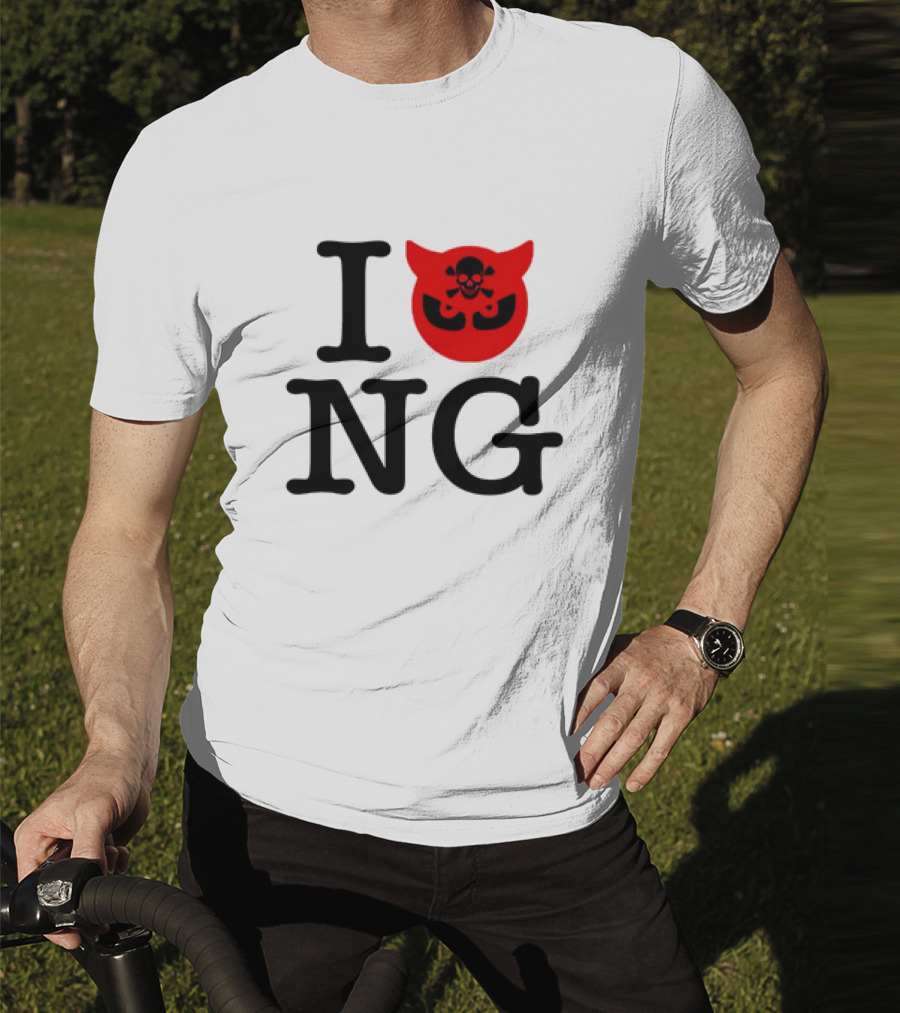 I Love NG Skull Emblem T-Shirt