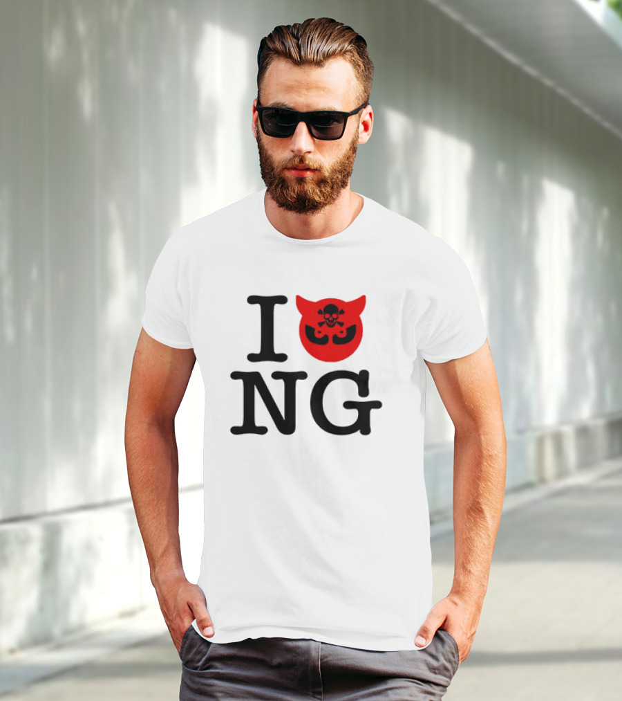 I Love NG Skull Emblem T-Shirt