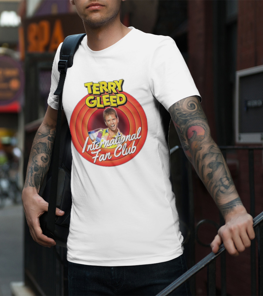 Terry Gleed International Fan Club Retro Style Badge T-Shirt