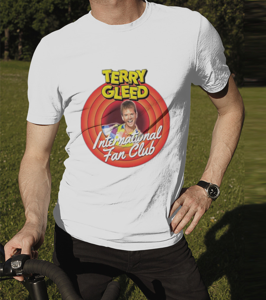 Terry Gleed International Fan Club Retro Style Badge T-Shirt