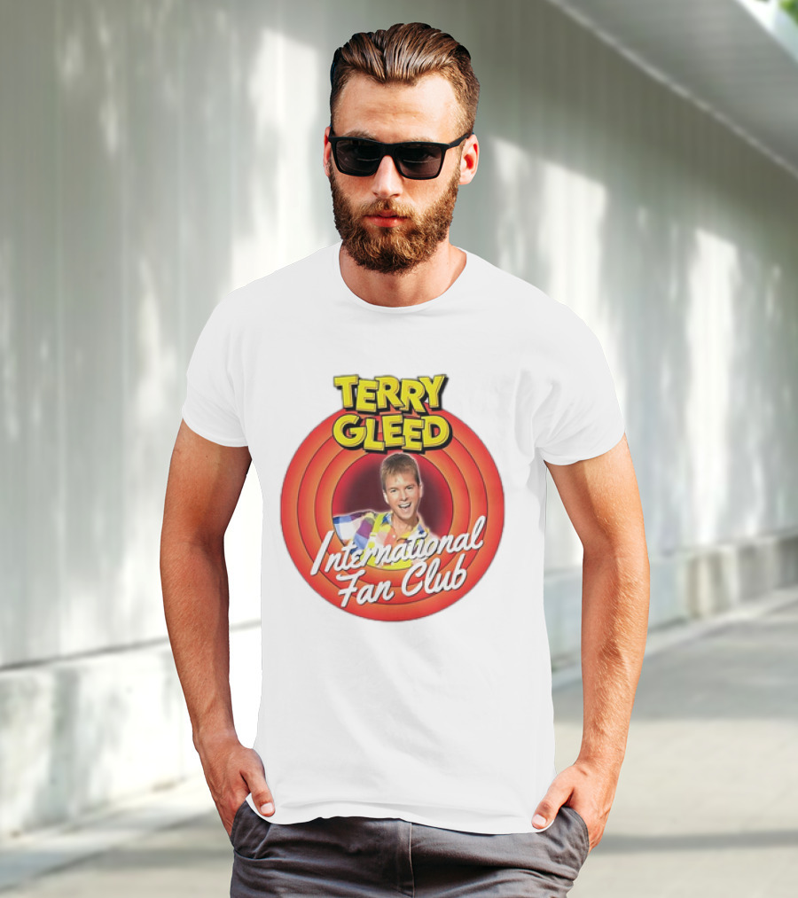 Terry Gleed International Fan Club Retro Style Badge T-Shirt