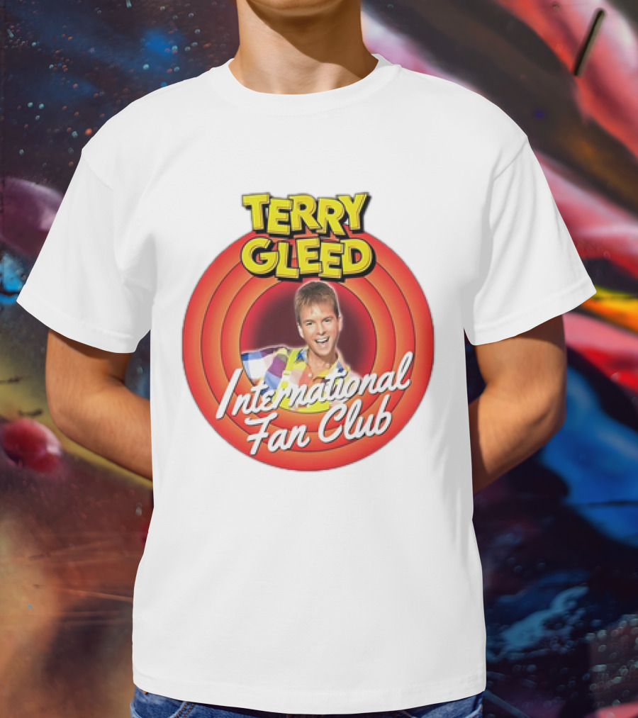 Terry Gleed International Fan Club Retro Style Badge T-Shirt