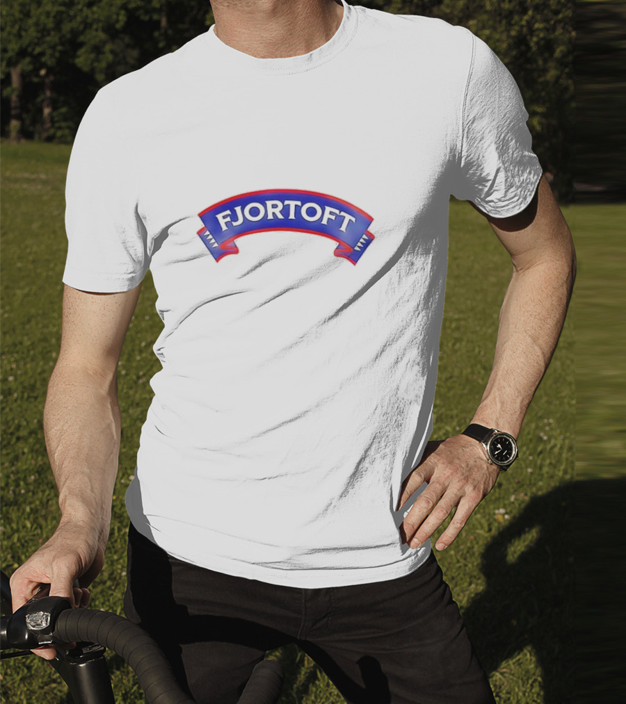 Fjortoft Icons Classic Blue Ribbon Banner T-Shirt