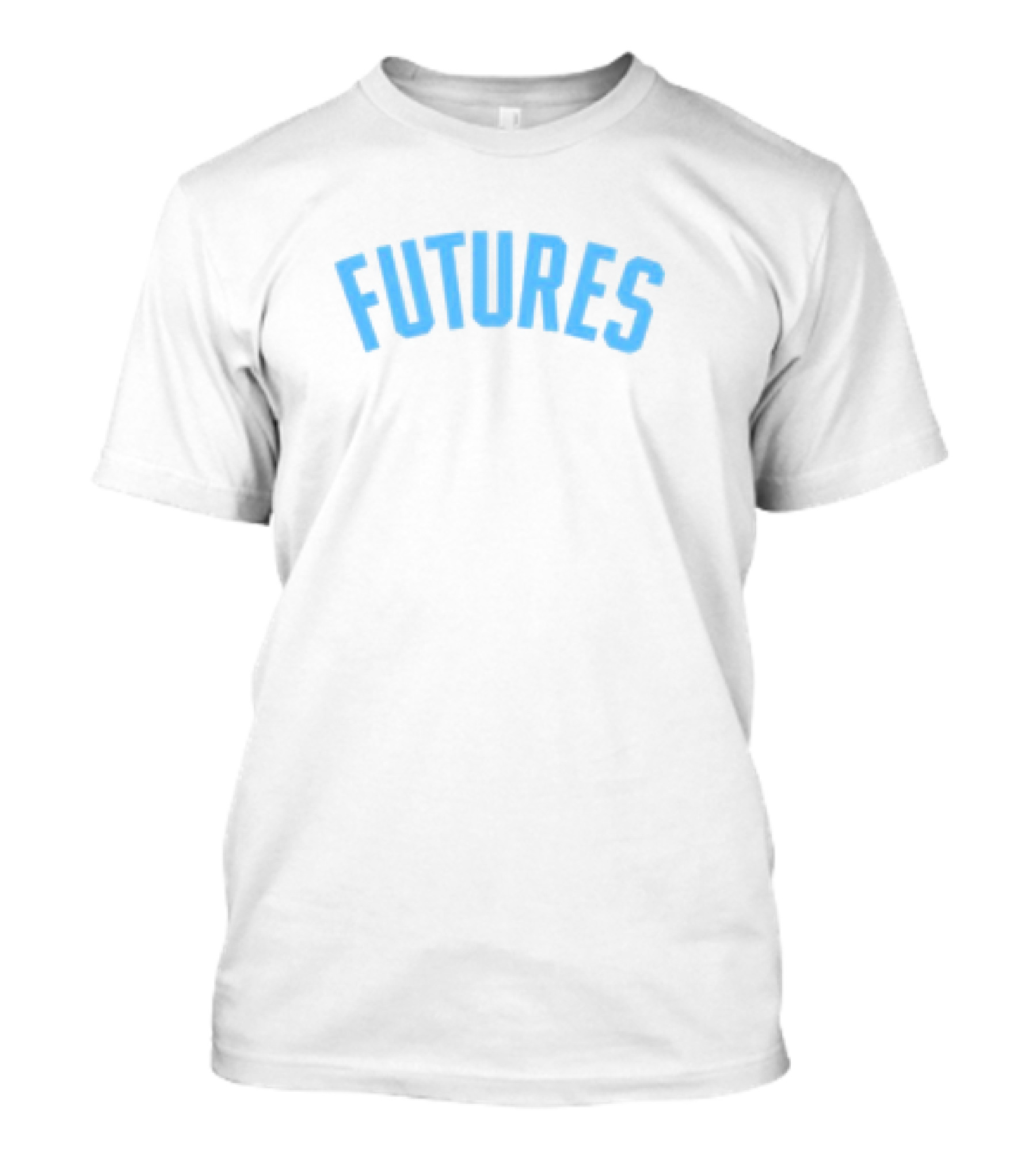 Futures Oxford Pennant Applique Vintage-Inspired Blue Typography T-Shirt