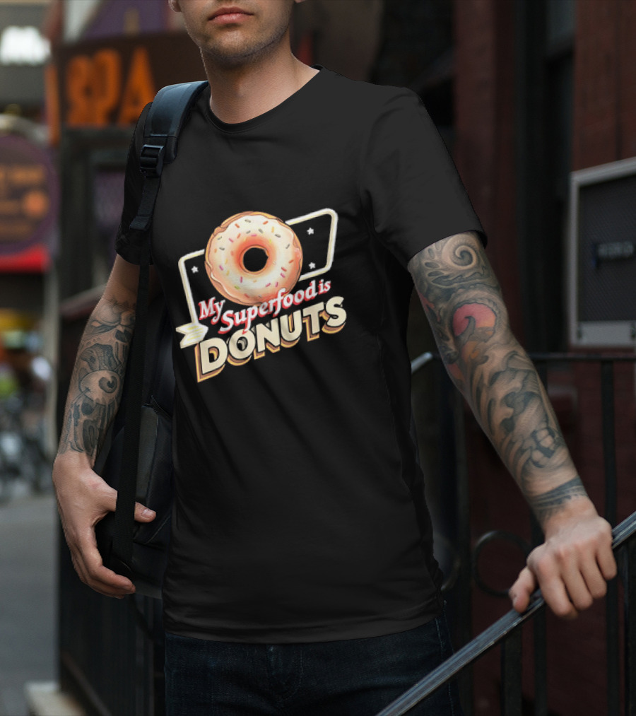 My Superfood Is Donuts Vintage T-Shirt