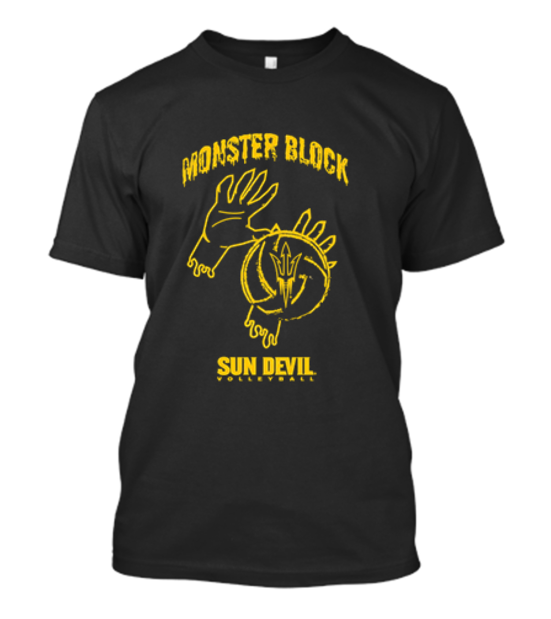 Monster Block Sun Devil Volleyball T-Shirt